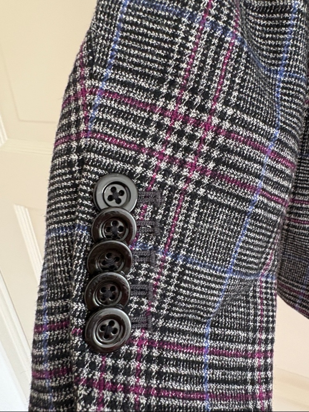 Veronica Beard Brock Plaid Dickey Blazer size 8 - Picture 3 of 6